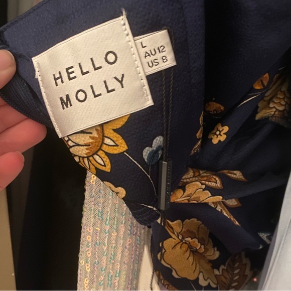 Hello Molly Atlas Midi Dress 8 NWOT - Picture 16 of 16